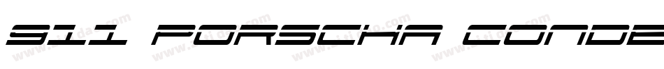 911 Porscha Condensed字体转换